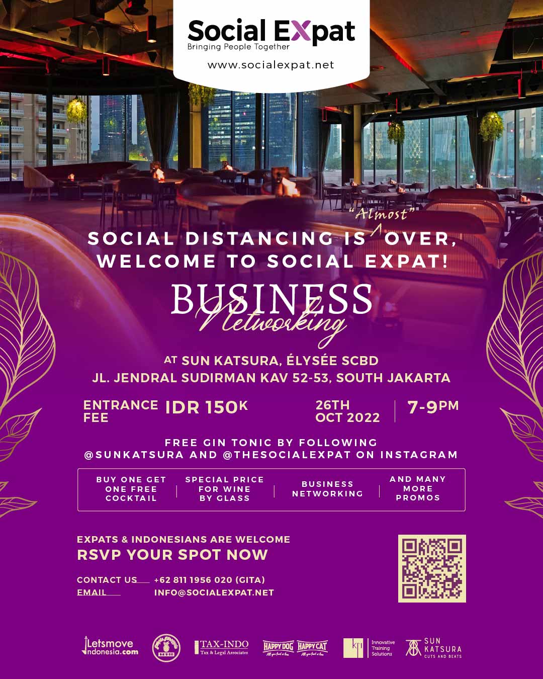 socialexpat-business-networking-sun-katsura-jakarta-poster