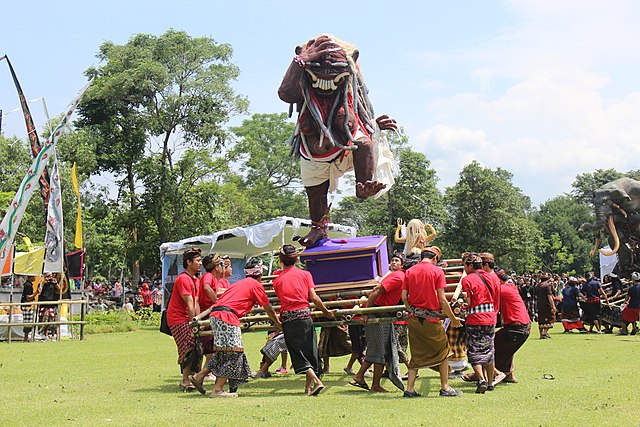 Ogoh-ogoh dance, part of Nyepi ceremonies in Bali