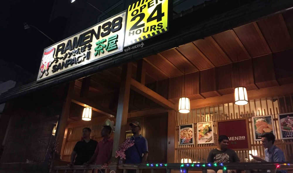 Ramen 38 Sanpachi Melawai's facade