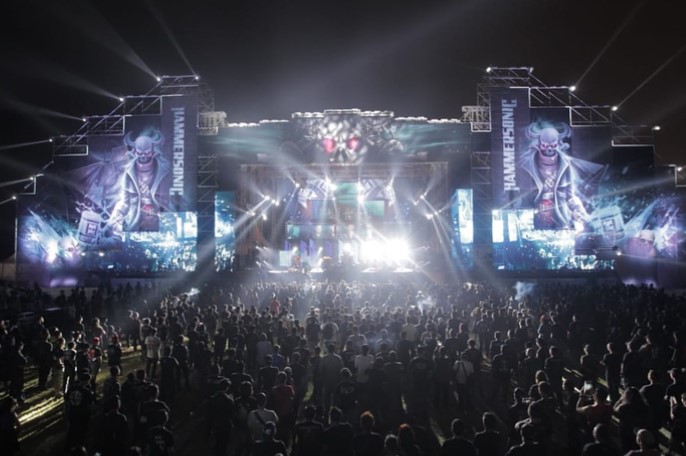 The stage of Hammersonic Festival