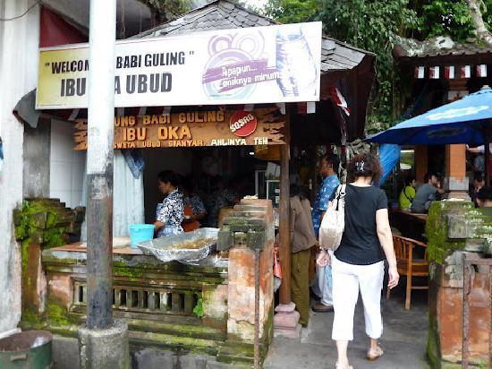 The front view of Babi Guling Ibu Oka