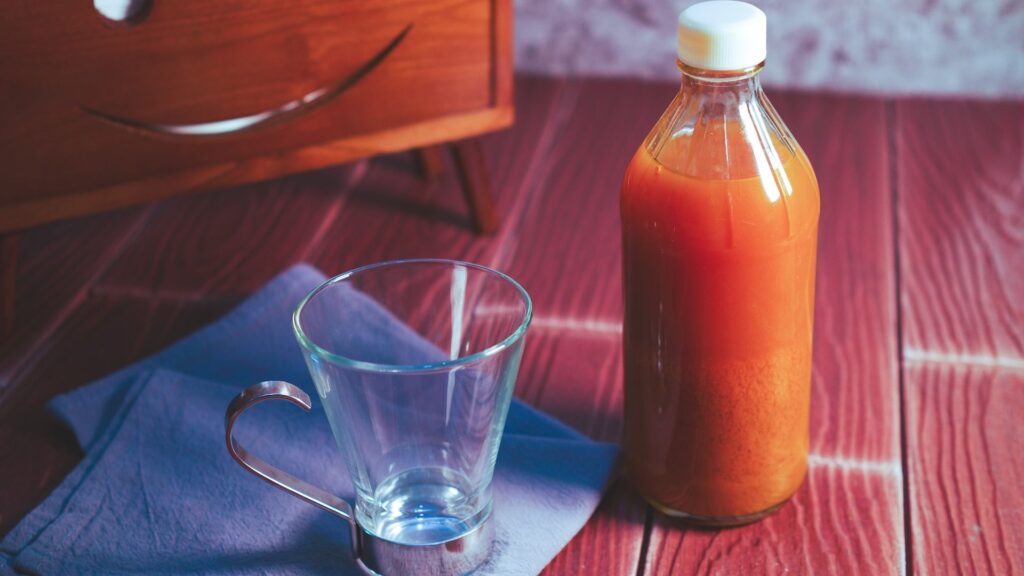 A bottle of jamu