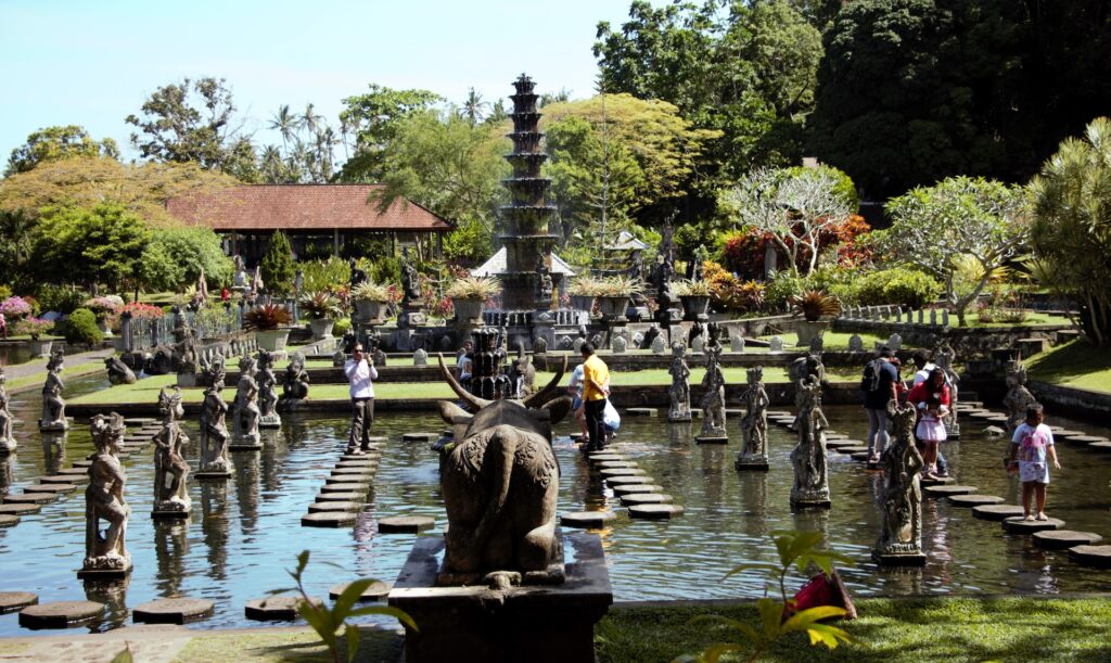 Pura Tirtagangga, the main attraction of Tirtagangga hiking trail.