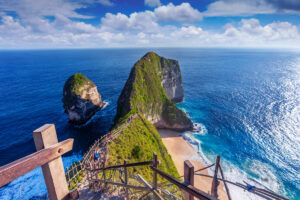 Kelingking Beach in Nusa Penida island, Bali, Indonesia.