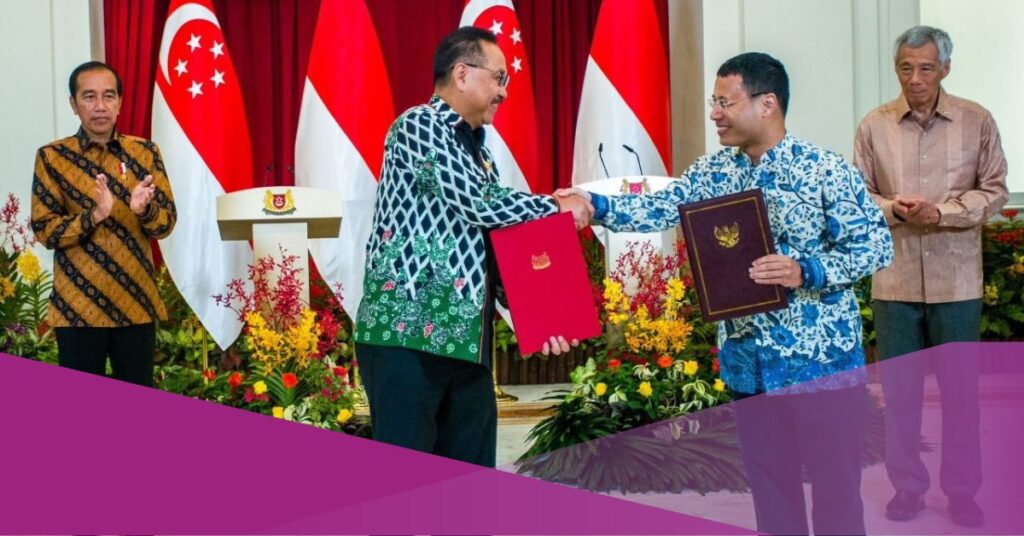 Indonesia and Singapore signs the MoU for IKN development as a liveable city.