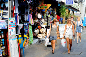 foreign tourist in Bali
