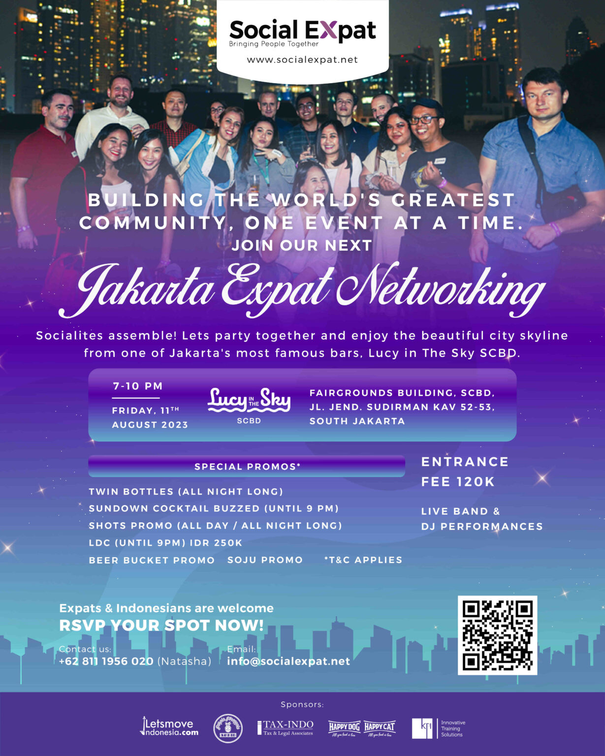 Jakarta Expat Networking at Lucy in The Sky, SCBD, Jakarta | Social Expat