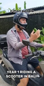 An Italian Comic Creates Viral Video Parody of "The Evolution of Scooter Riding in Bali"