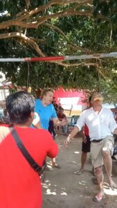 Foreign Tourists Join a Cracker-Eating Contest to Commemorate Indonesia Independence Day in Yogyakarta