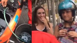 foreign tourist mistakenly fill up their rented motorbike with diesel fuel
