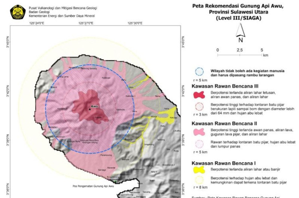 Mount Ruang Eruption