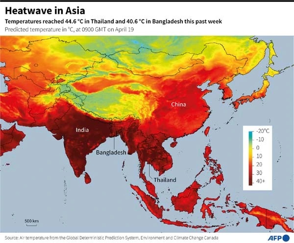 Heatwave in South East Asia