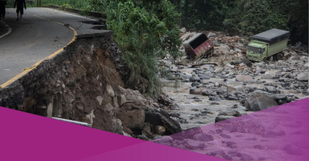 lava flood in west sumatra