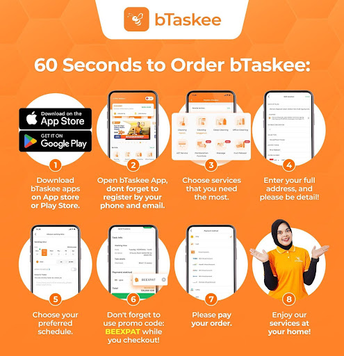 How to book bTaskee in only 60 seconds!