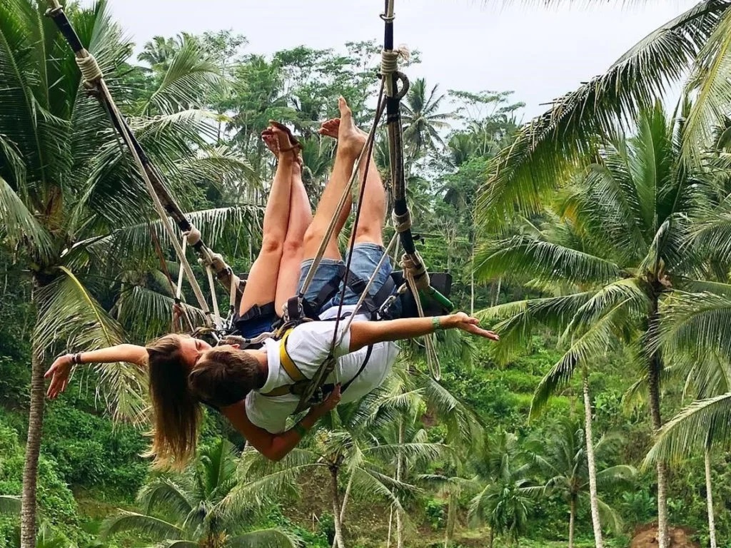 Terrace River Pool Swing