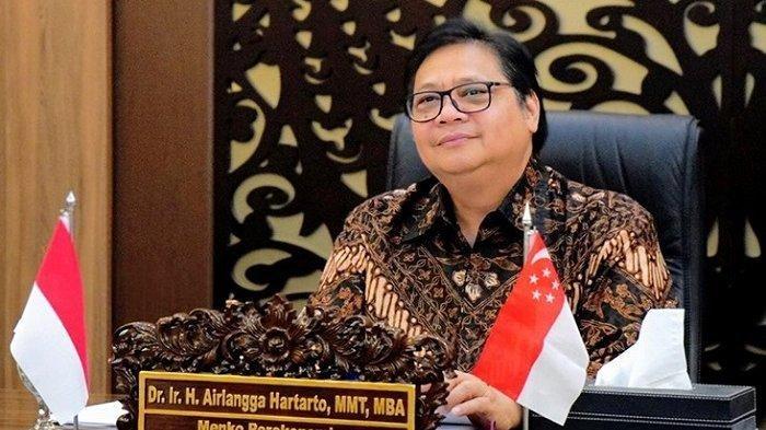 The Coordinating Minister for the Economy, Airlangga Hartarto