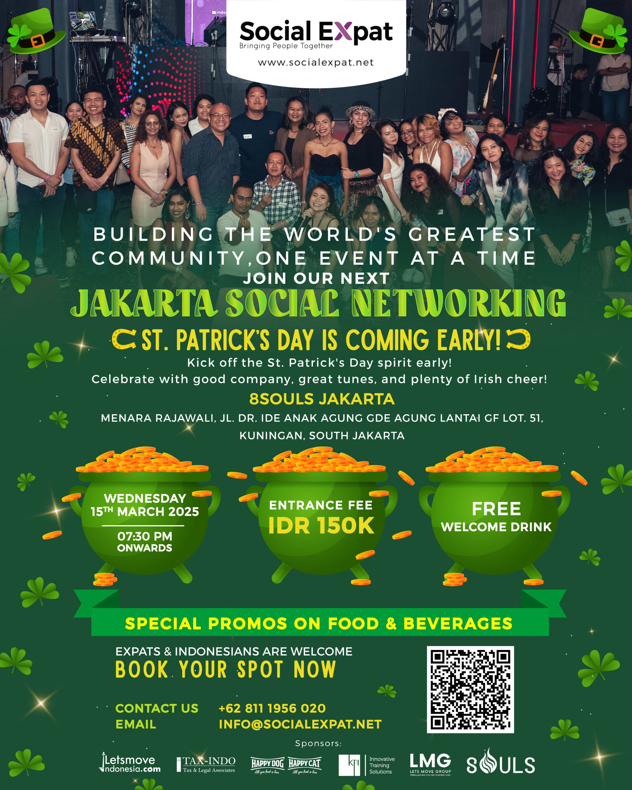 Jakarta Social Networking by Social Expat - St Patrick's Day at 8SOULS Jakarta