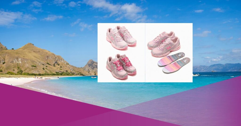 new balance atmos pink lombok pink beach